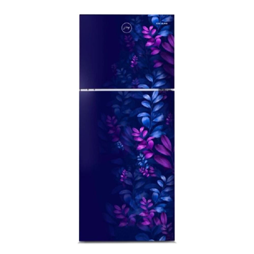 Godrej 238 Liter Double Door Refrigerator (RTEON ALPHA 250BN RI AR BL) model RTEON ALPHA 250BN RI AR BL front view - GharOne Nepal